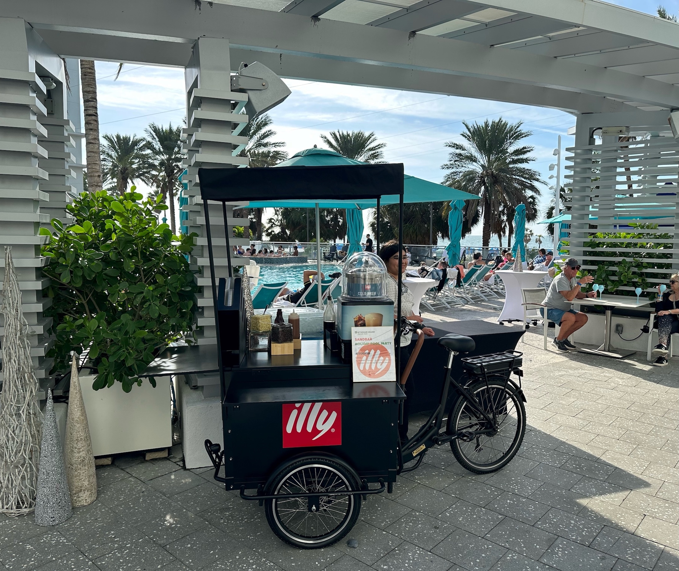 Illy coffee Ferla bikes event catering #9